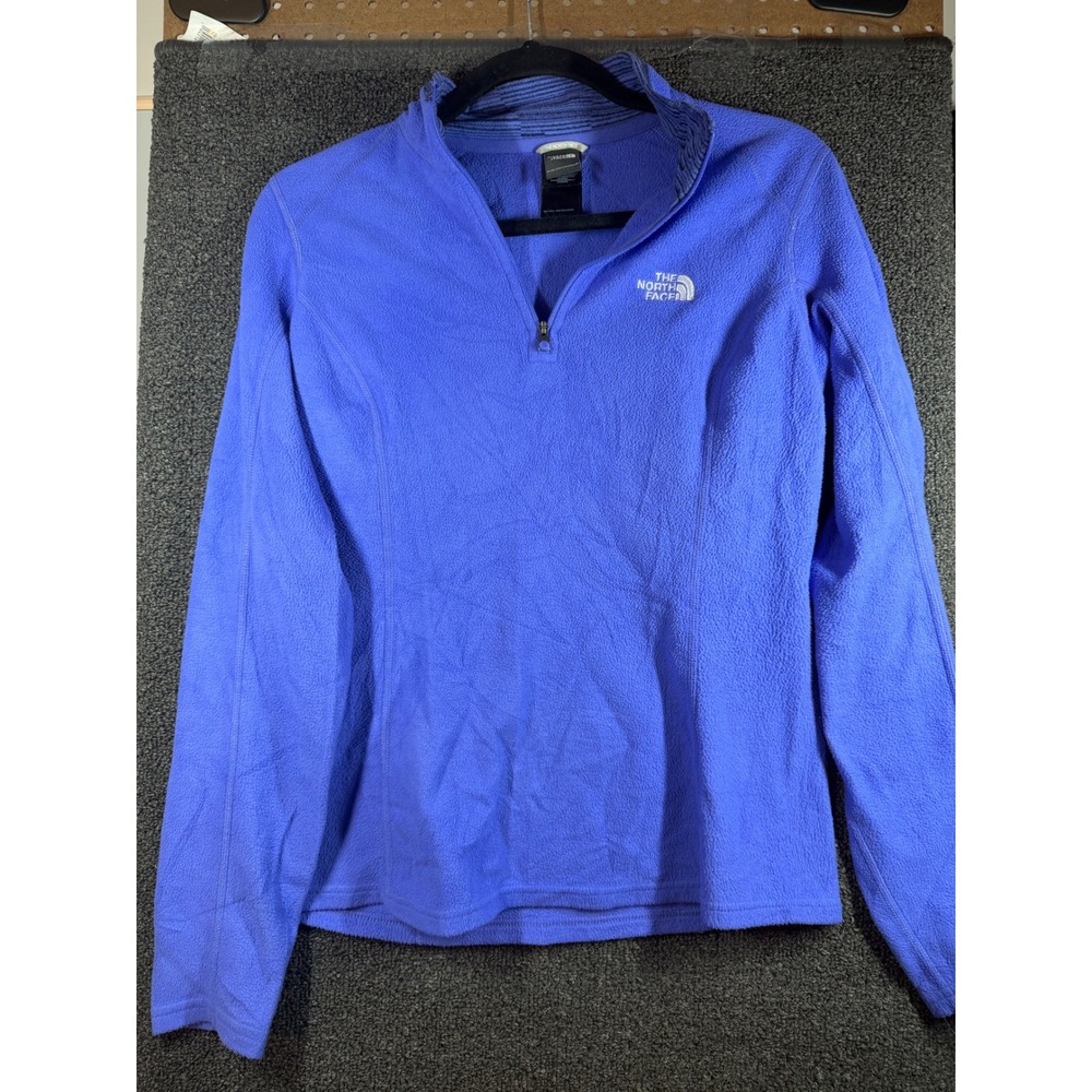The North Face Fleece Pullover Womens Small Purple TKA 100 Quarter Zip 156